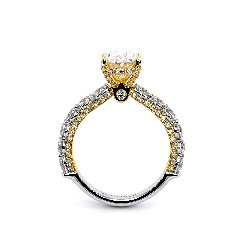 Verragio Pave Oval Engagement Ring