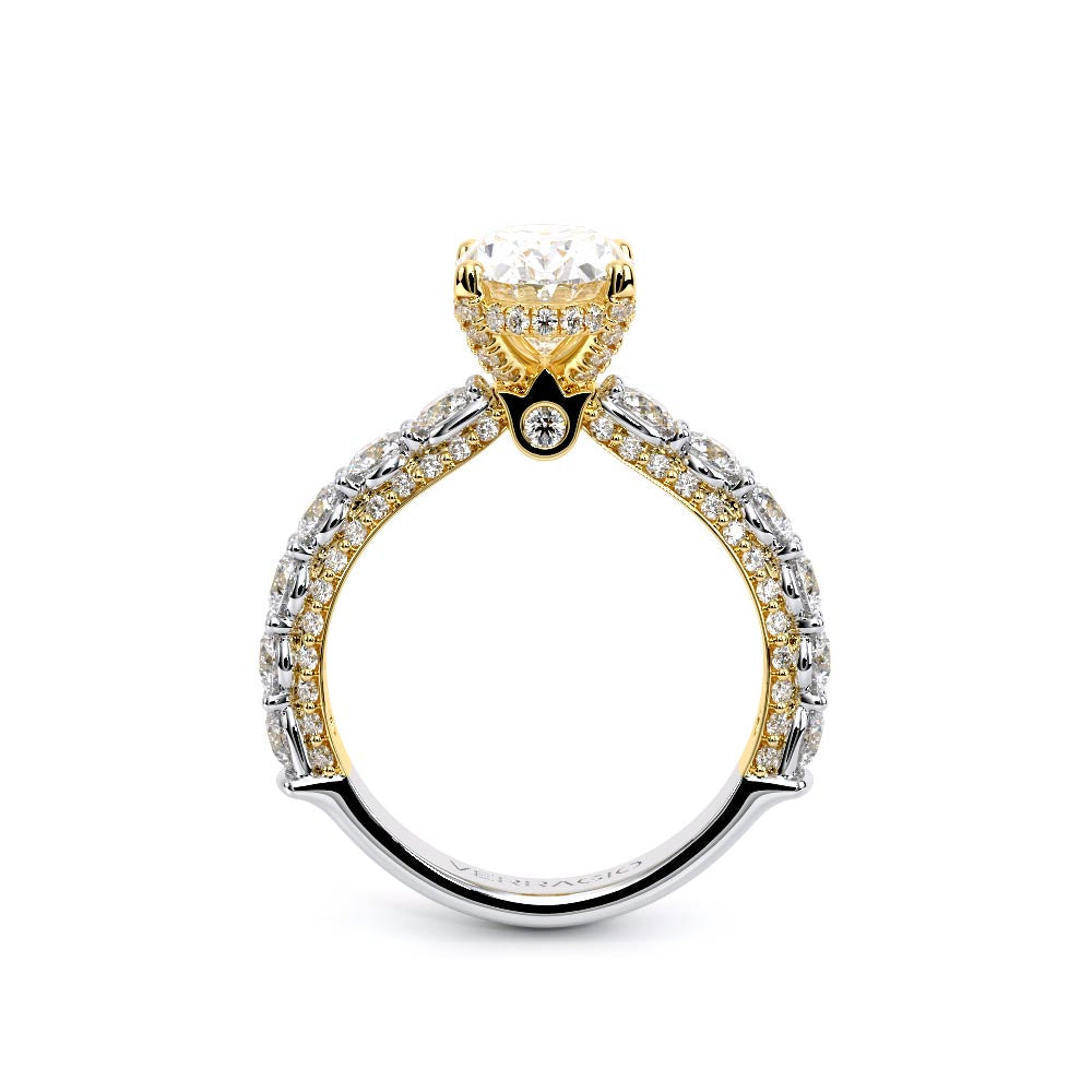 Couture-0489OV30-18K Two Tone Oval