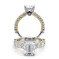 Verragio Pave Emerald Engagement Ring