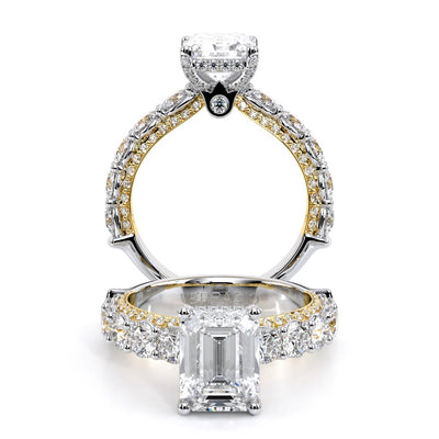 Verragio Pave Emerald Engagement Ring