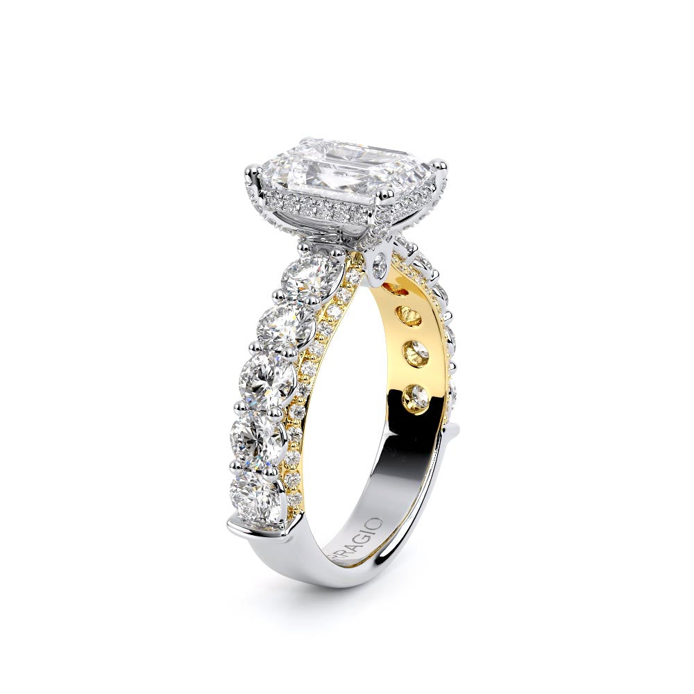 Couture-0489EM34-14K Two Tone Emerald