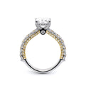 Couture-0489EM34-14K Two Tone Emerald
