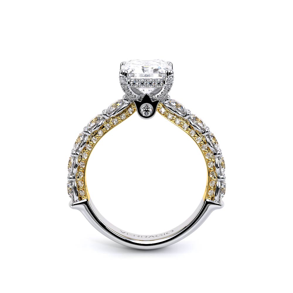 Verragio Pave Emerald Engagement Ring