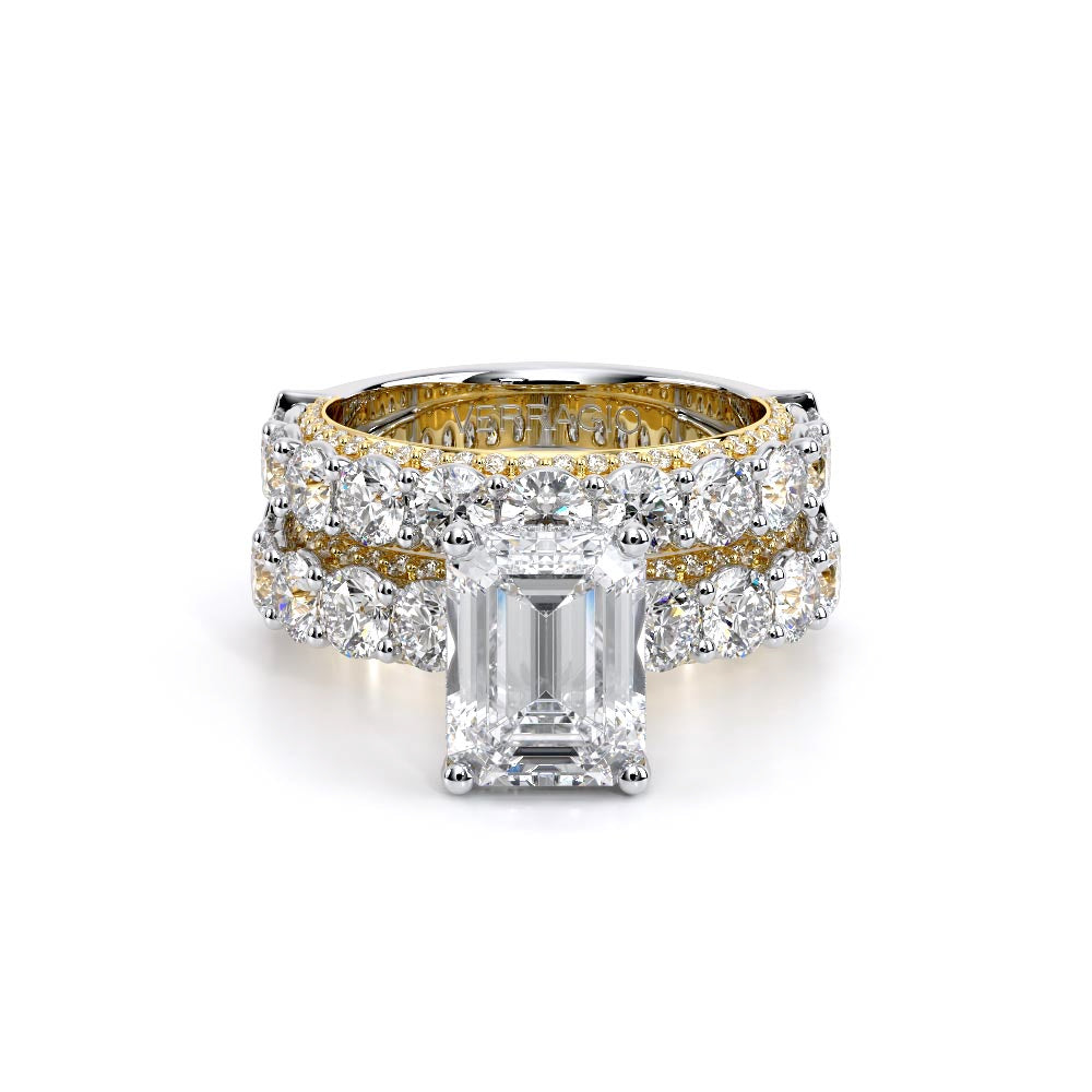 Couture-0489EM34-18K Two Tone Emerald