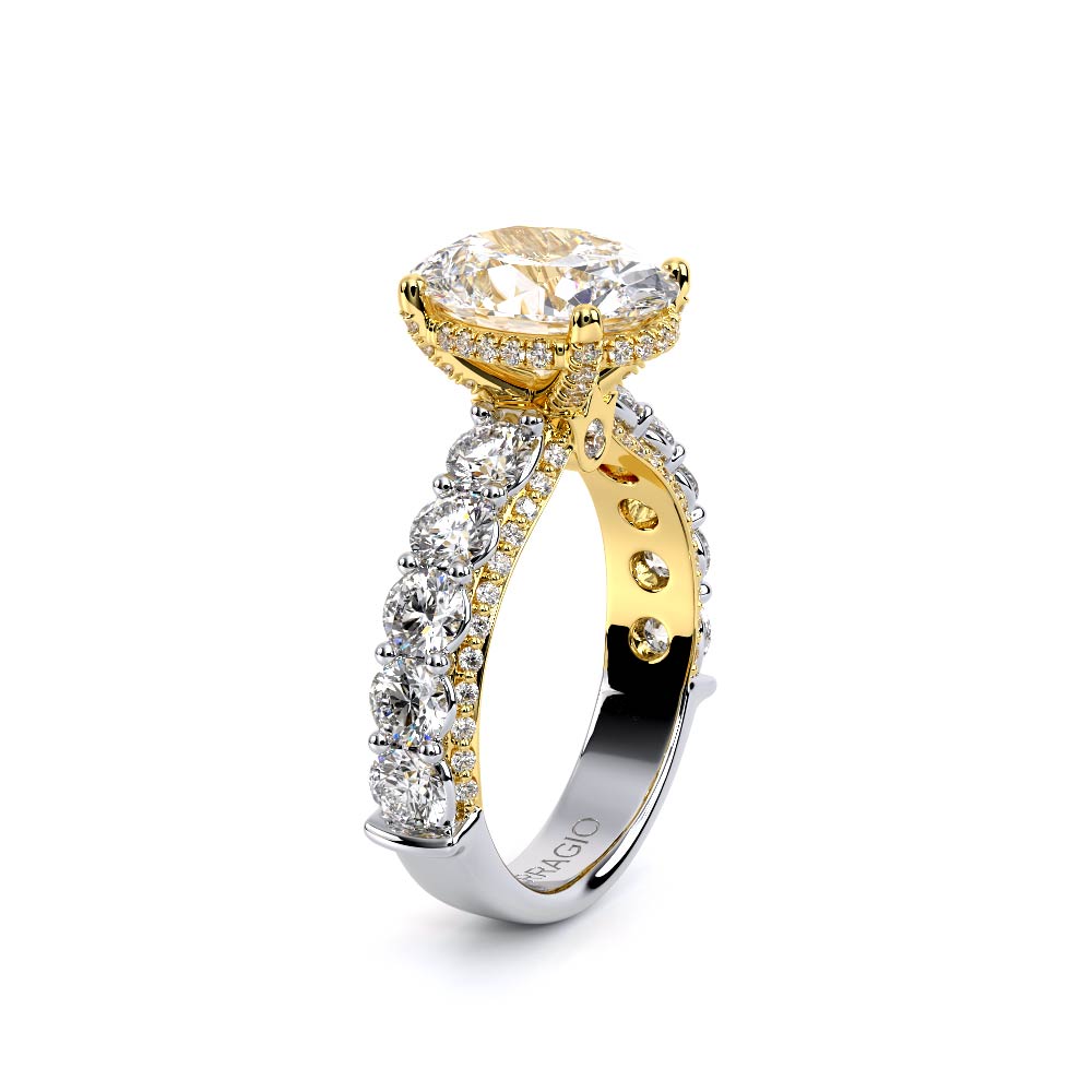 Verragio Pave Oval Engagement Ring