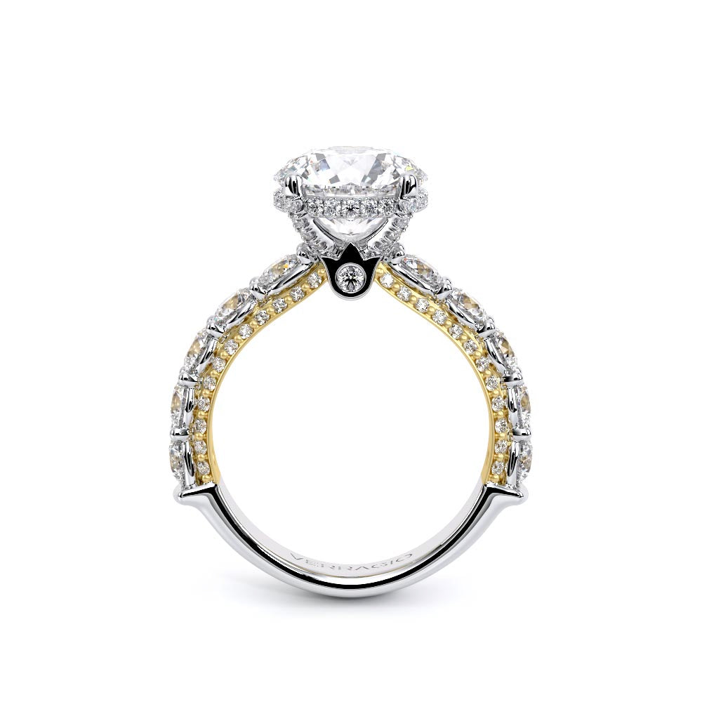 Couture-0489R34-14K Two Tone Round