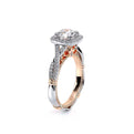 Parisian-106cu-18k Two Tone Cushion