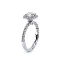 Renaissance-954CU18-14K White Gold Cushion