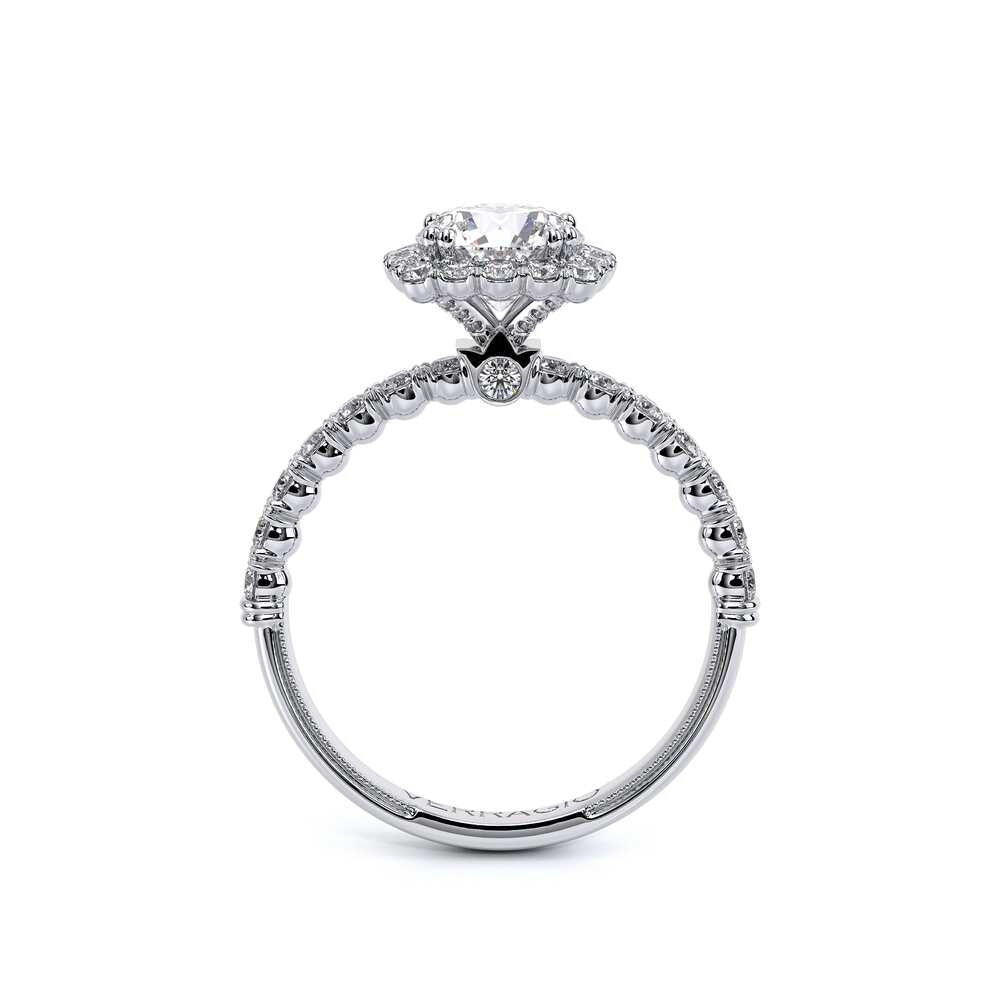 Renaissance-954CU18-14K White Gold Cushion