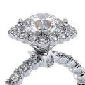 Renaissance-954CU18-18K White Gold Cushion