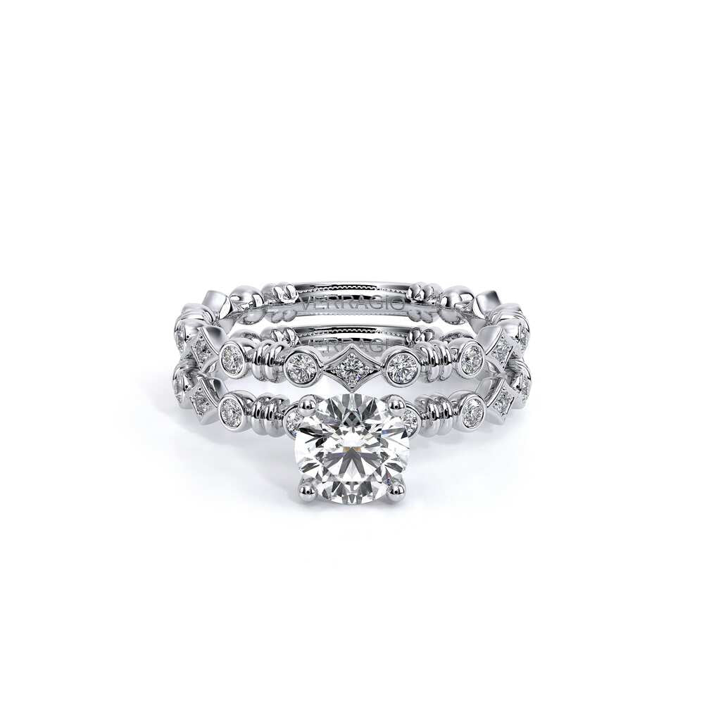 Renaissance-973-R-18k White Round