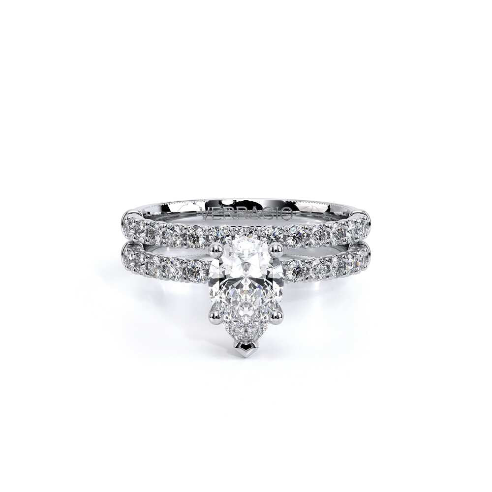 Renaissance-950PEAR20-14K White Gold Pear