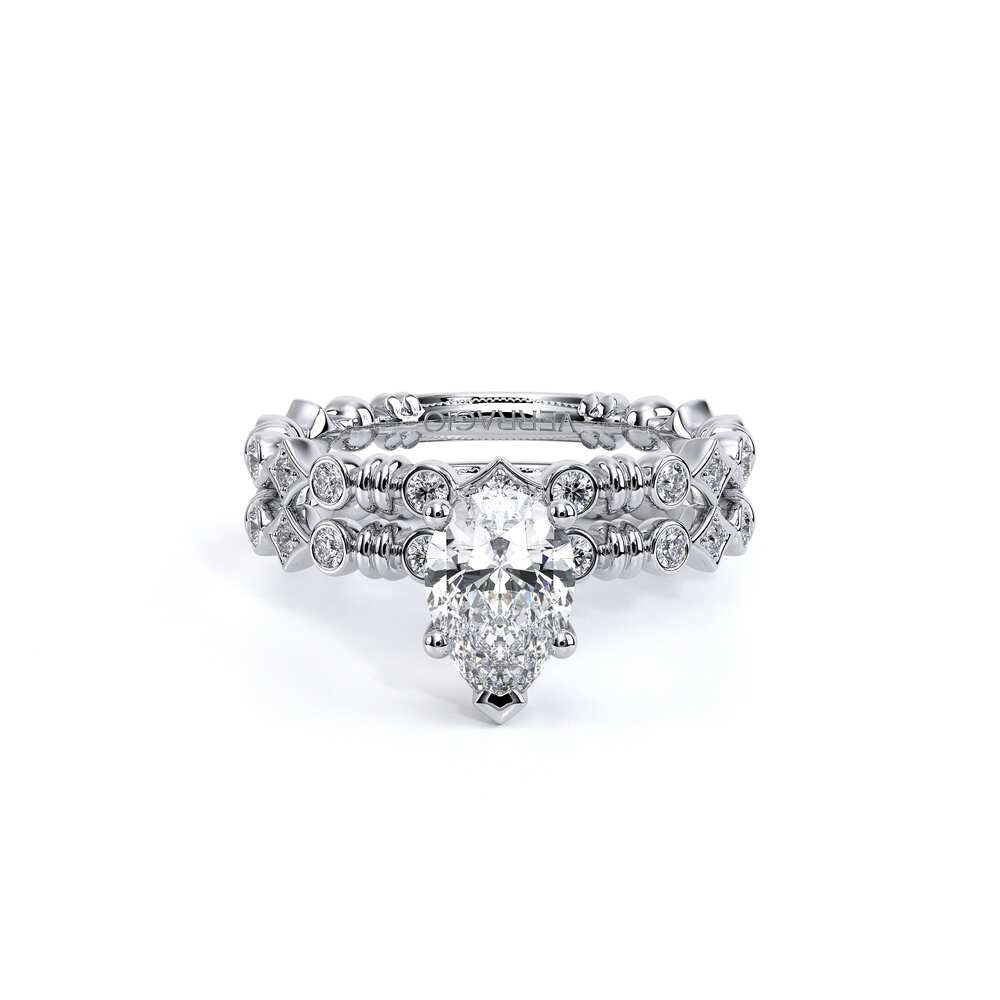 Renaissance-973-Pear-14k White Pear