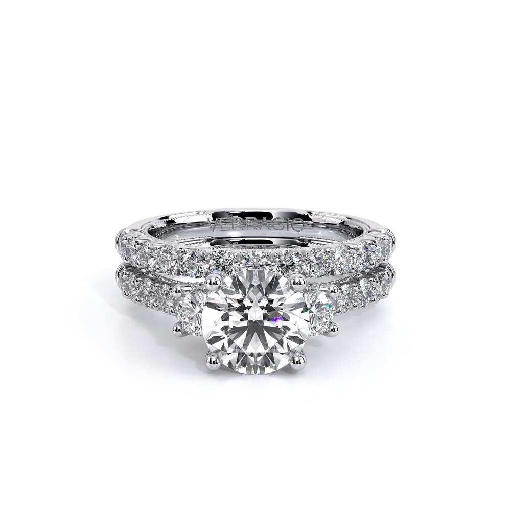 Renaissance-958R27-14K White Gold Round