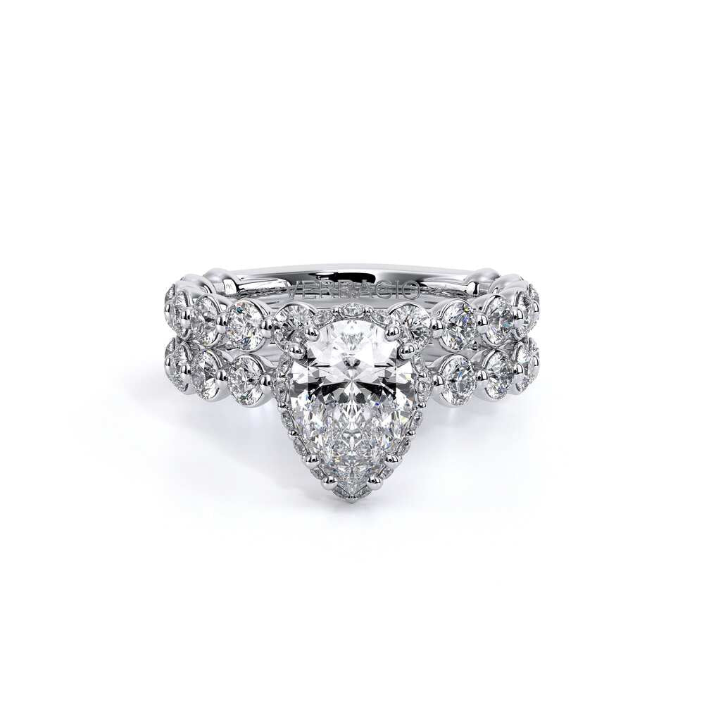 Renaissance-984PEAR25-14K White Gold Pear