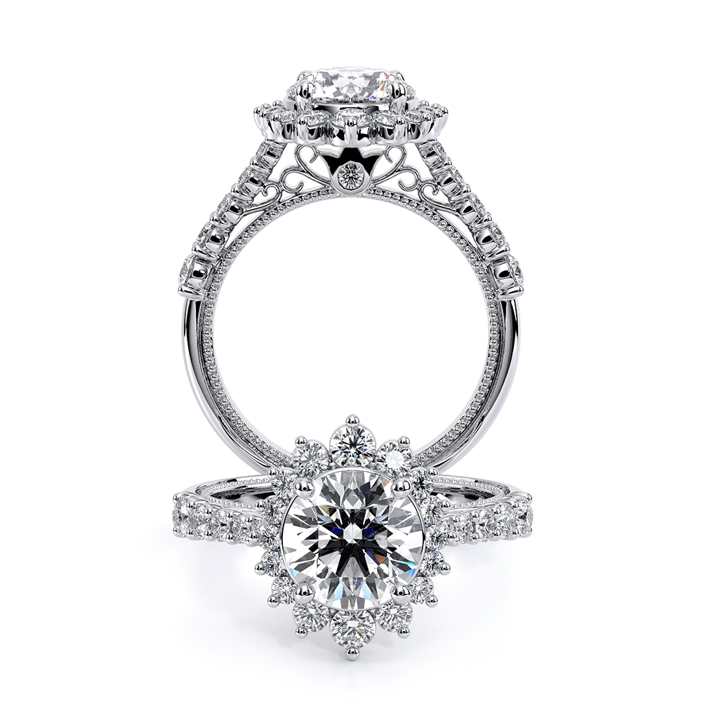 Verragio Halo Round Engagement Ring