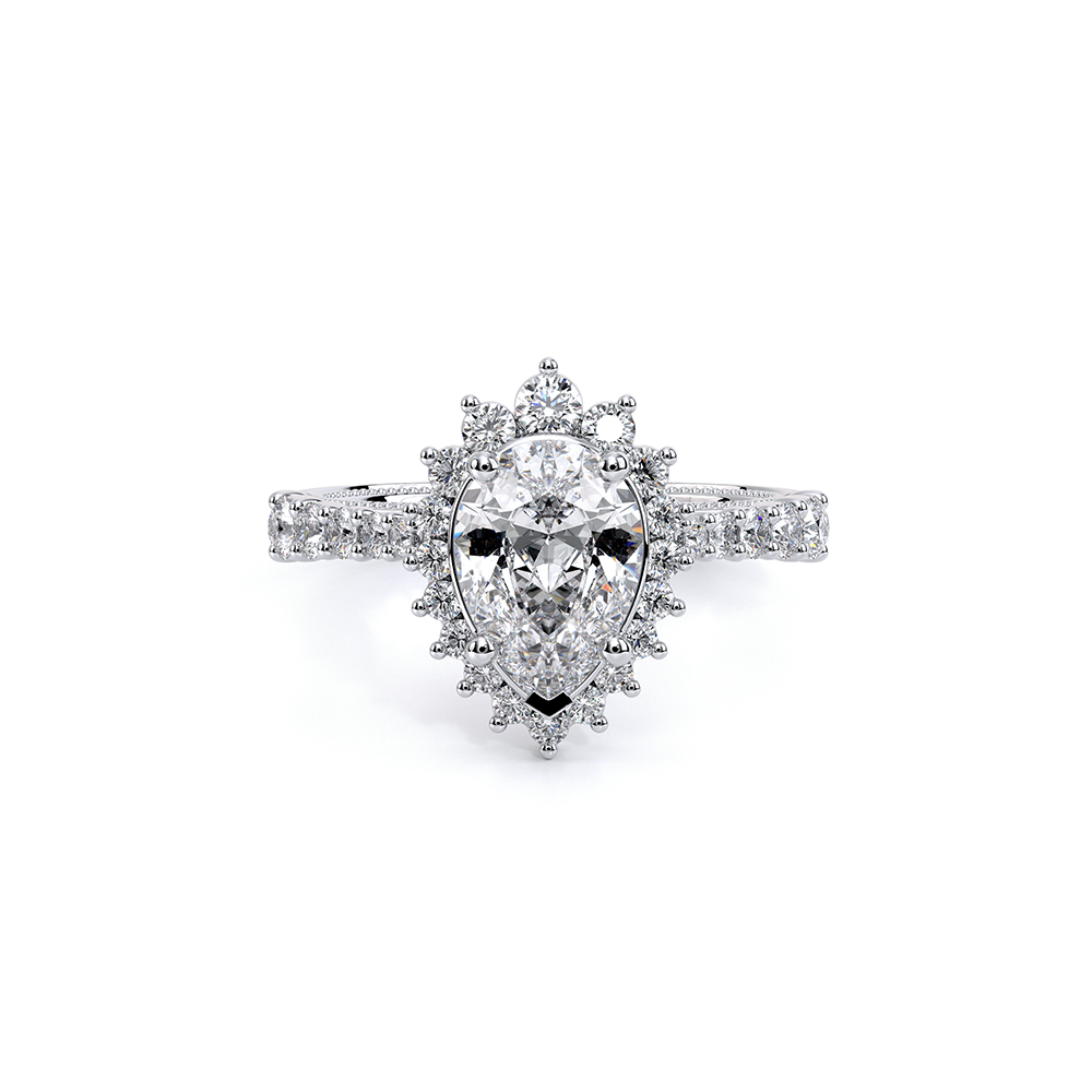 Verragio Halo Pear Engagement Ring