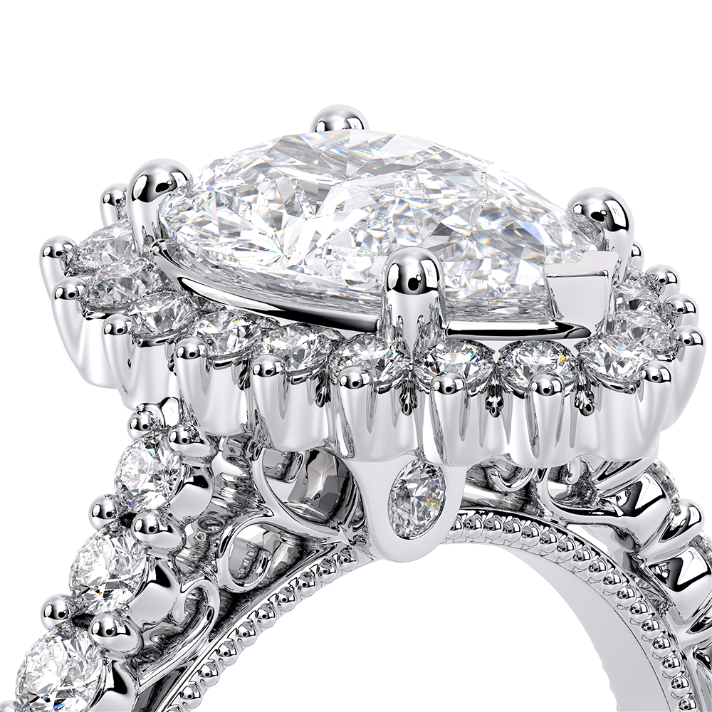 Verragio Halo Pear Engagement Ring