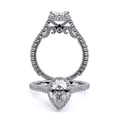 Verragio Halo Pear Engagement Ring