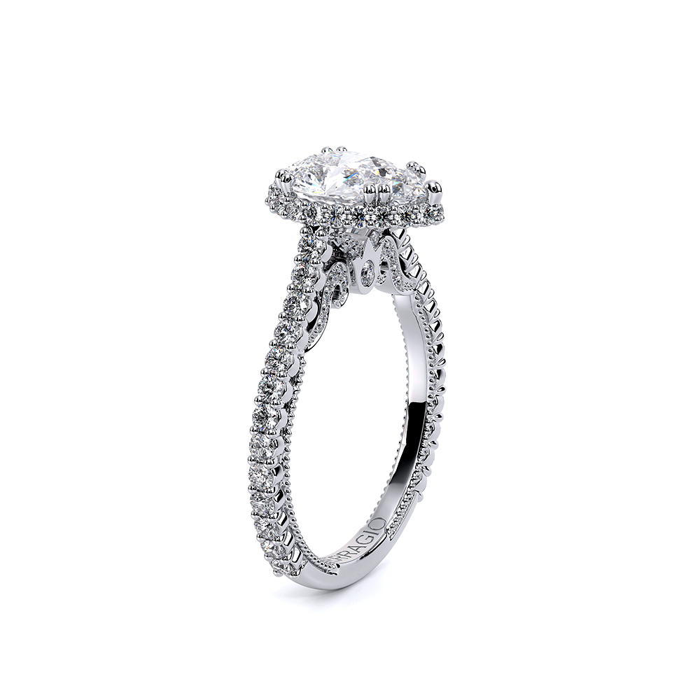 Verragio Halo Pear Engagement Ring
