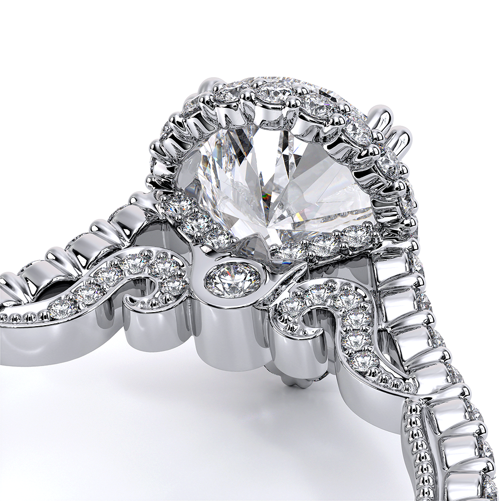 Verragio Halo Pear Engagement Ring