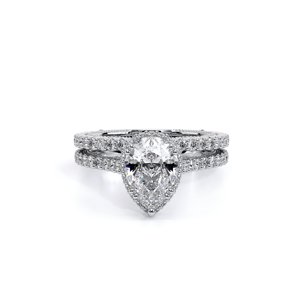 Verragio Halo Pear Engagement Ring