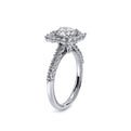 Renaissance-986CU-18K White Gold Cushion