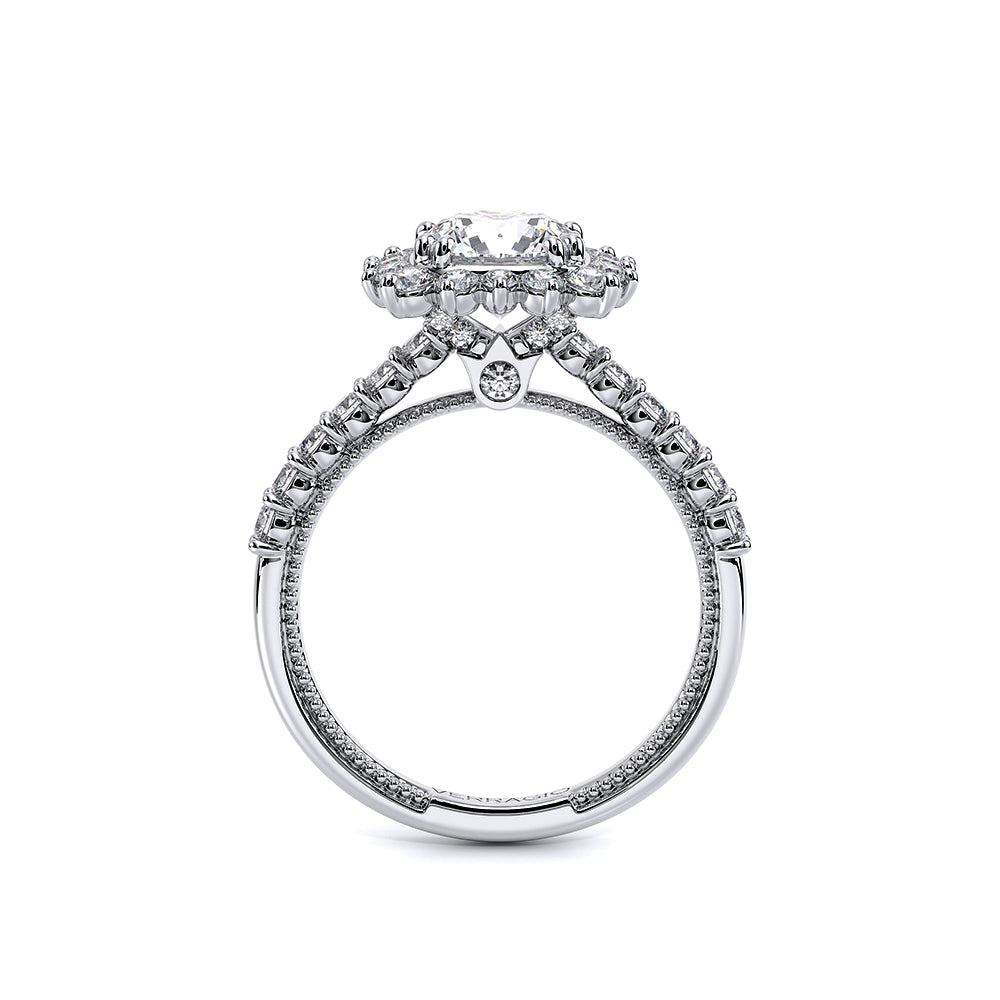 Renaissance-986CU-18K White Gold Cushion