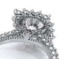 Renaissance-986CU-18K White Gold Cushion