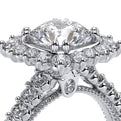 Renaissance-986CU-18K White Gold Cushion