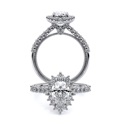 Verragio Halo Pear Engagement Ring