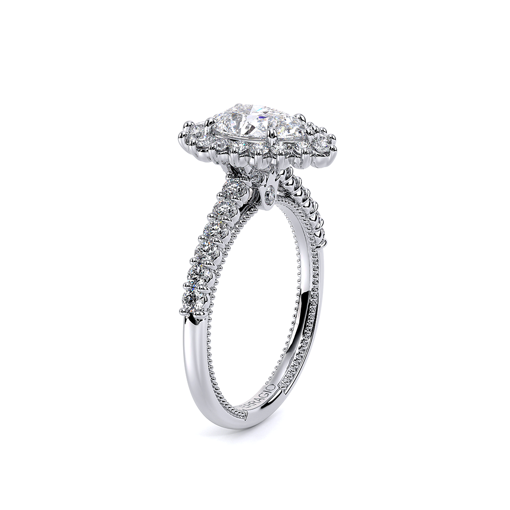 Verragio Halo Pear Engagement Ring