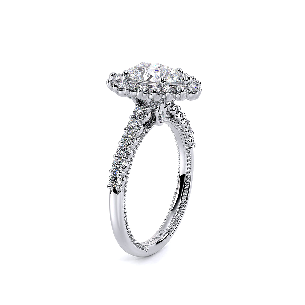Renaissance-986PEAR-18K White Gold Pear
