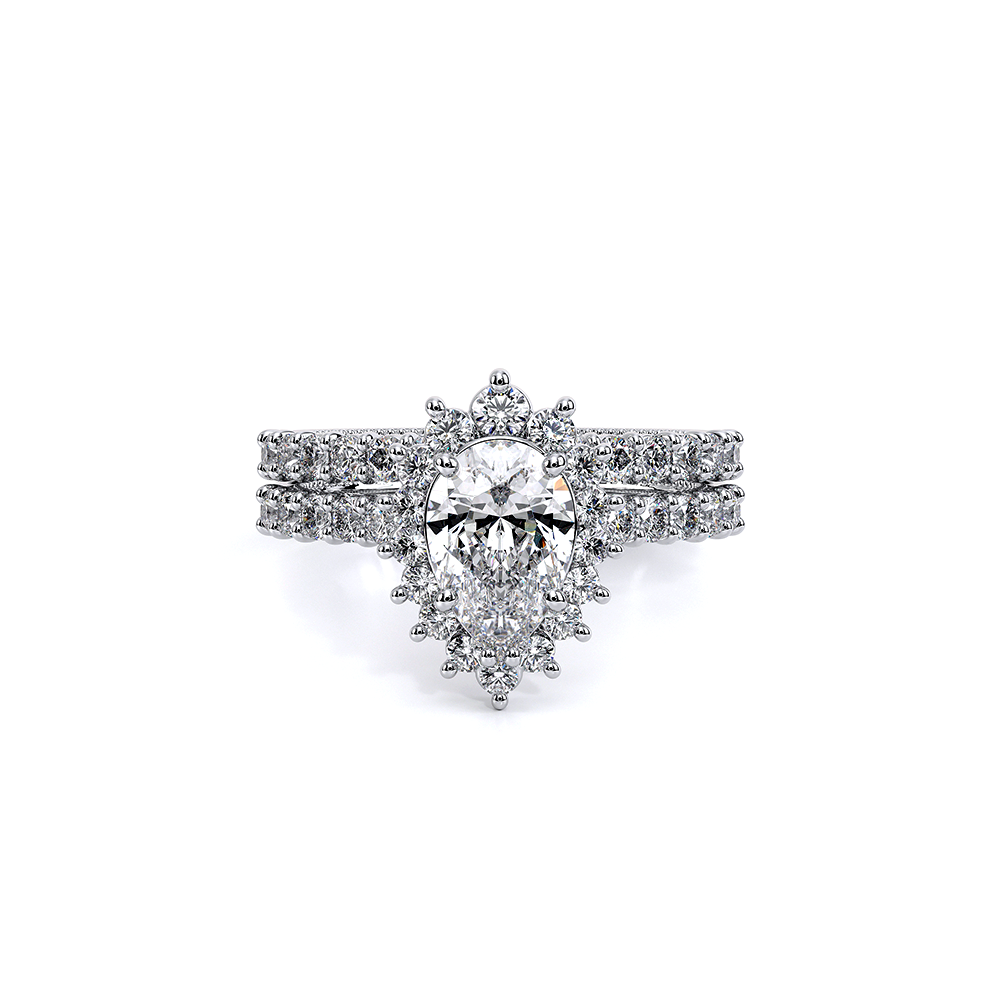 Verragio Halo Pear Engagement Ring