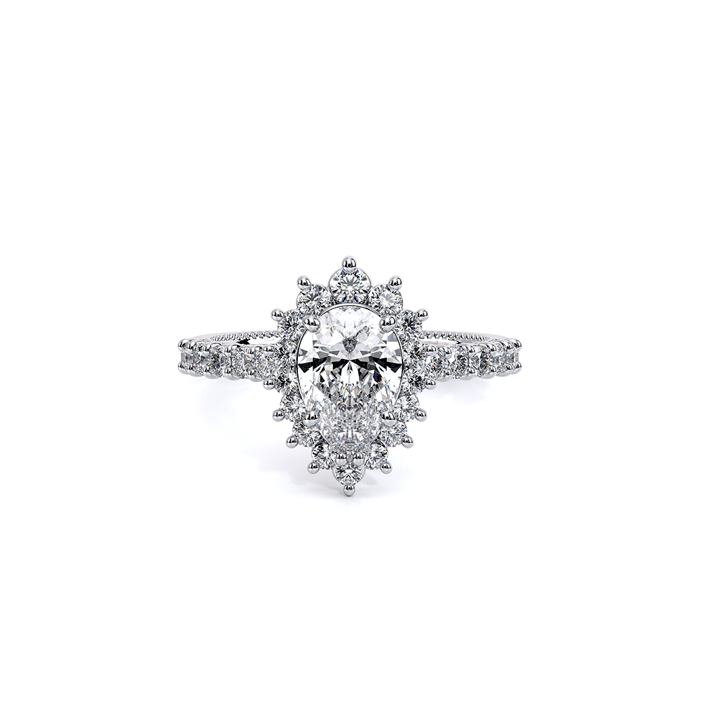 Verragio Halo Pear Engagement Ring