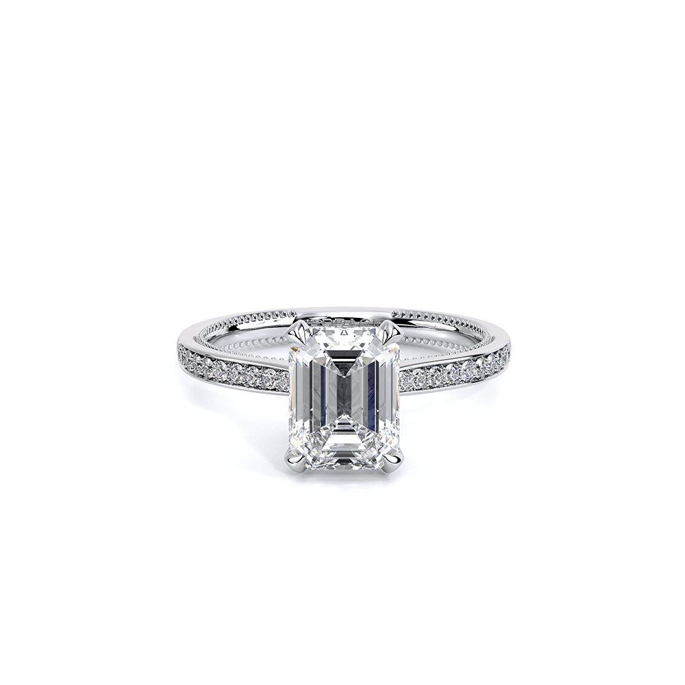 Verragio Solitaire Emerald Engagement Ring