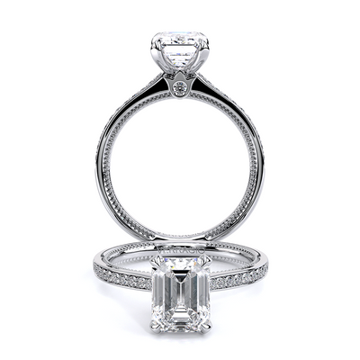 Verragio Solitaire Emerald Engagement Ring