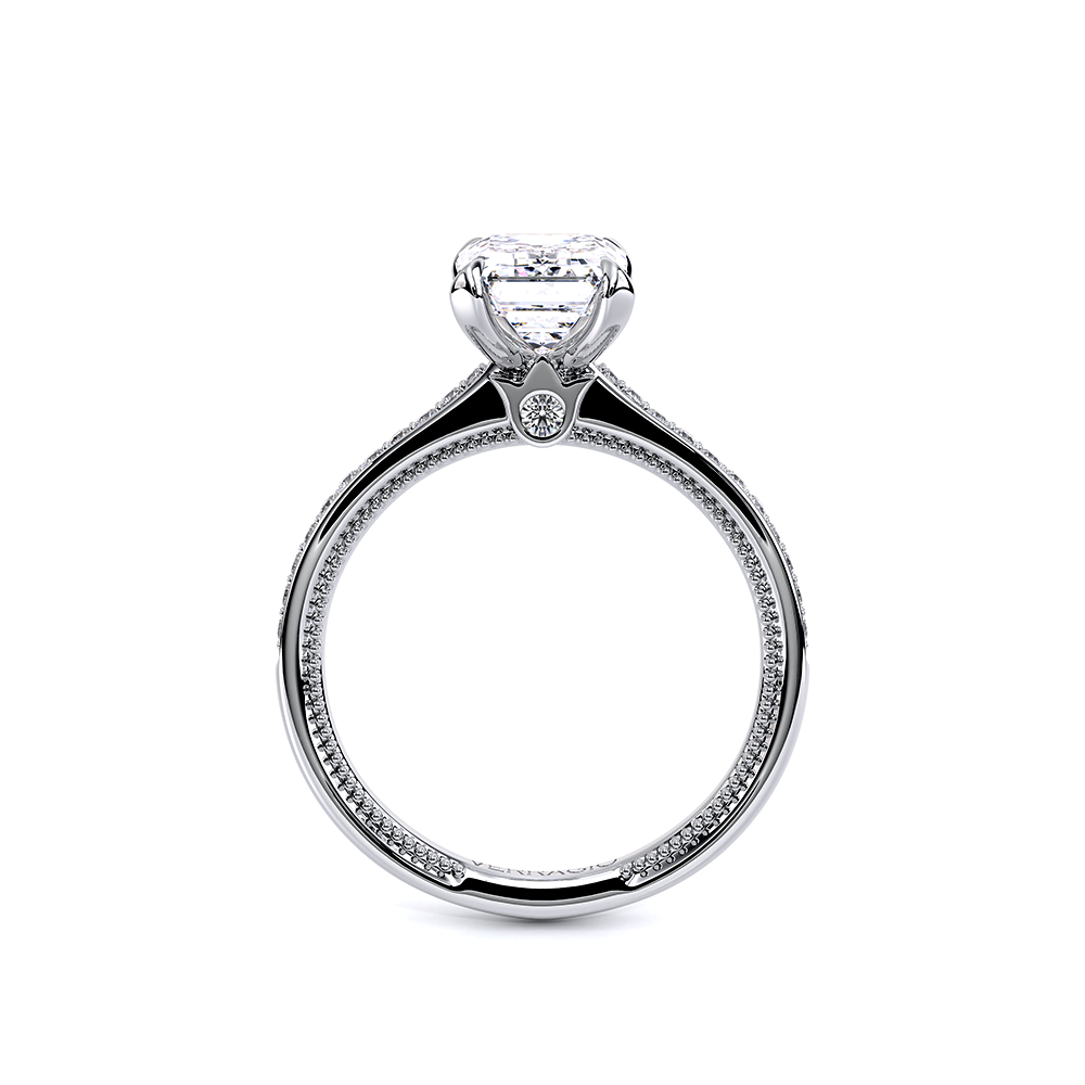 Verragio Solitaire Emerald Engagement Ring