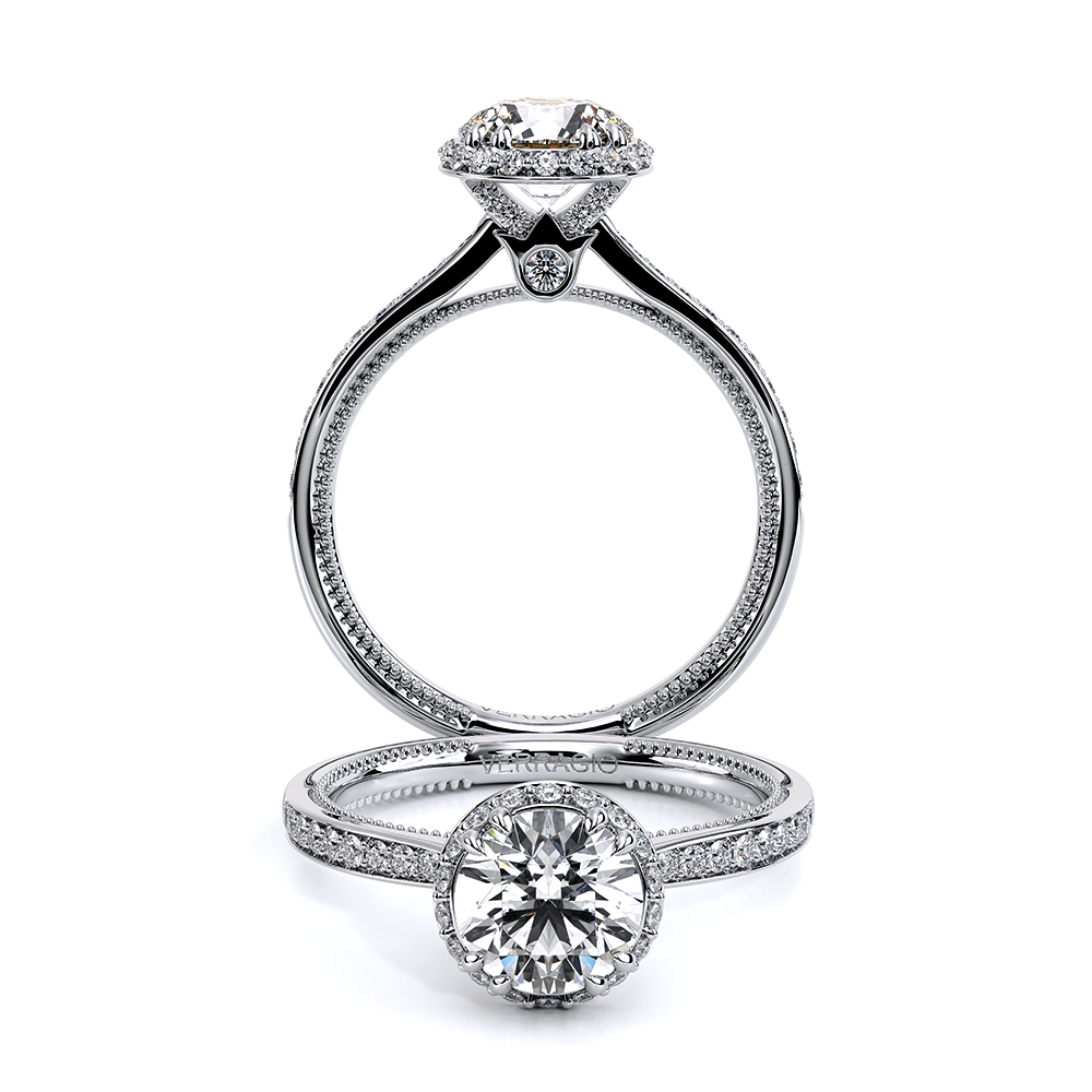 Verragio Pave Round Engagement Ring