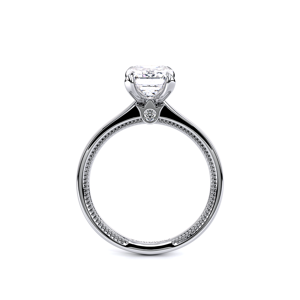 Verragio Solitaire Emerald Engagement Ring