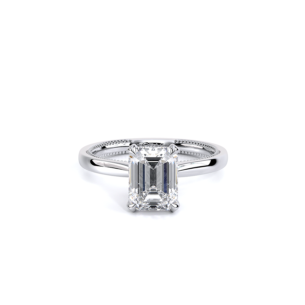 Verragio Solitaire Emerald Engagement Ring