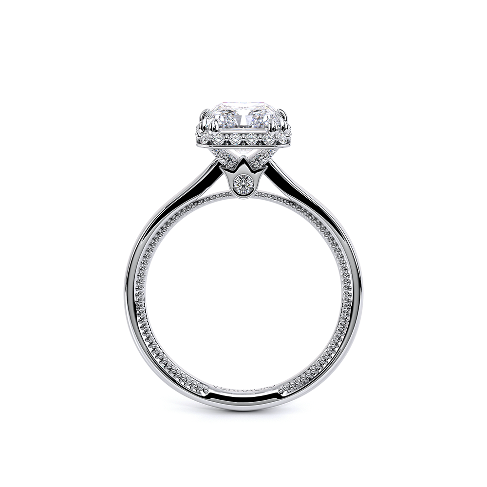 Verragio Solitaire Emerald Engagement Ring