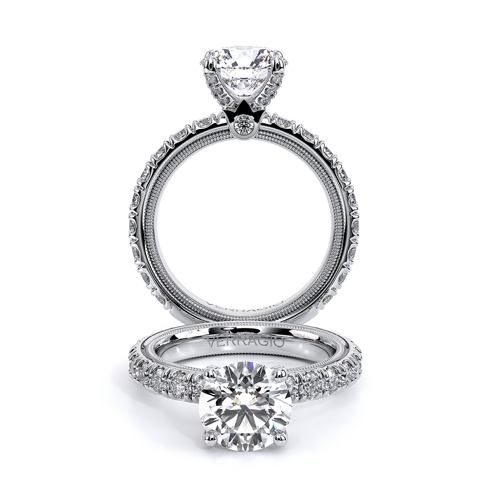 Verragio Pave Round Engagement Ring