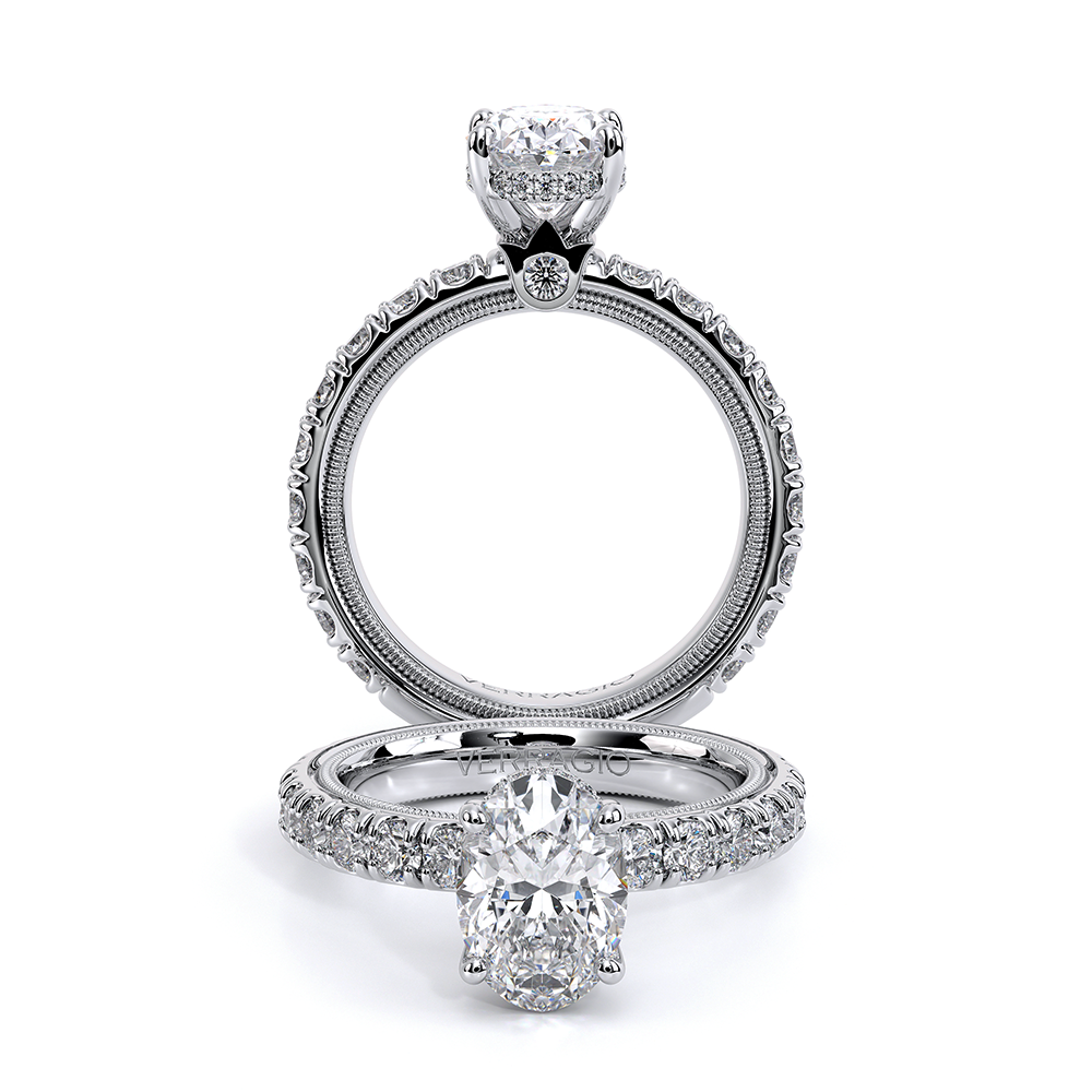 Verragio Pave Oval Engagement Ring