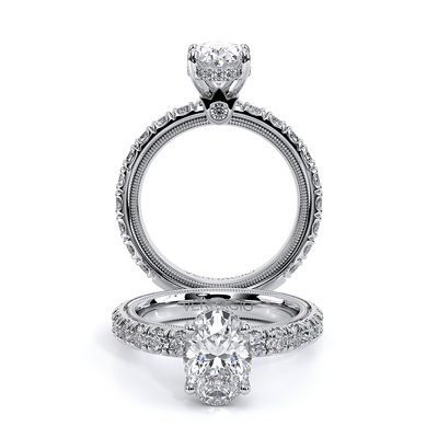 Verragio Pave Oval Engagement Ring