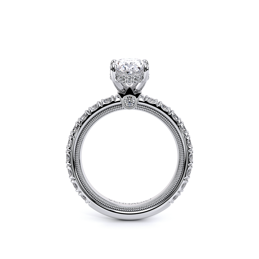 Verragio Pave Oval Engagement Ring