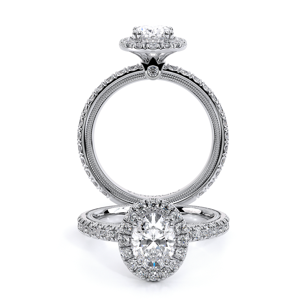 Verragio Pave Oval Engagement Ring