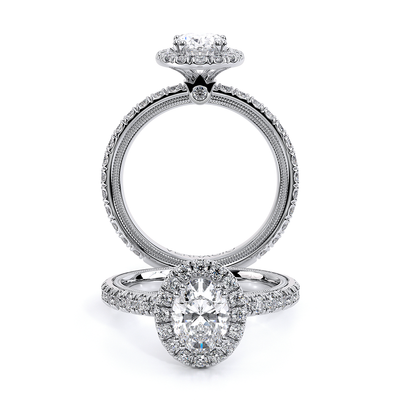 Verragio Pave Oval Engagement Ring