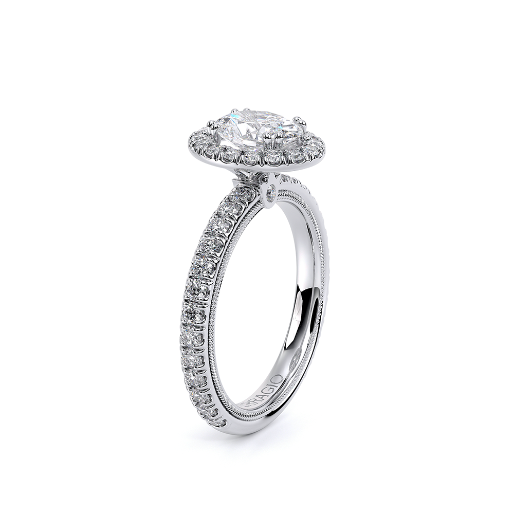 Verragio Pave Oval Engagement Ring