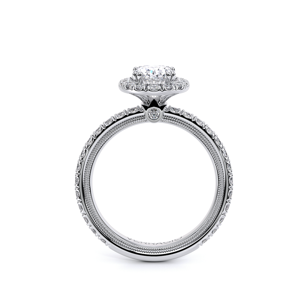 Verragio Pave Oval Engagement Ring
